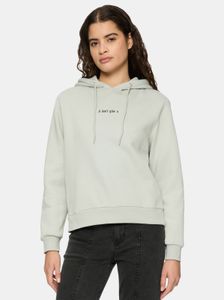 Sudadera cómoda con capucha para mujer Miss Tee, de algodón, color gris.