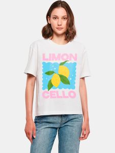 Camiseta Modern Miss Tee para mujer, 200 g/m², de algodón blanco.