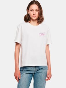 Camiseta Modern Miss Tee para mujer, 200 g/m², de algodón blanco.