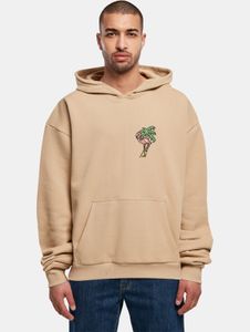 Soft Mister Tee men's hoodie with ribbed cuffs and hood, 460 g/m² cotton, beige