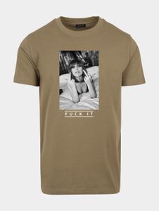 lässiges Mister Tee Herren T-Shirt Rippstrick 180 g/m² mit Baumwolle Khaki