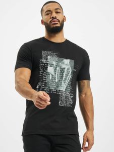 Camiseta moderna para hombre de Merchcode, 180 g/m², algodón, negra.