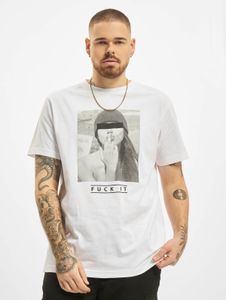 T-shirt homme Mister Tee, style sportif, 180 g/m², en coton blanc