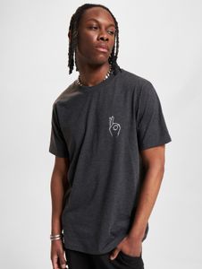 modernes Mister Tee Herren T-Shirt 180 g/m² mit Baumwolle Anthrazit