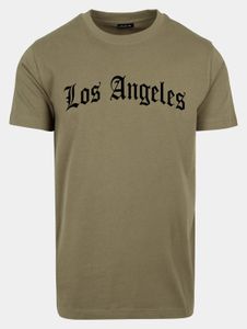 Camiseta Casual Mister Tee para hombre, 180 g/m², algodón, color caqui.