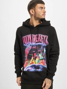 Sweat à capuche Casual Mister Tee pour homme, avec cordon de serrage et poignets côtelés, 300 g/m² coton, noir