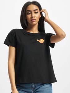 T-shirt casual da donna Mister Tee, 140 g/m², cotone, nera