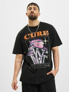 Camiseta de hombre Casual Mister Tee de corte holgado, 240 g/m², algodón, negra.