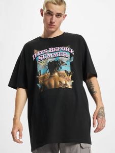 Camiseta cómoda Mister Tee para hombre, 240 g/m², algodón, negra