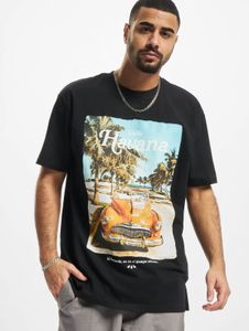 Camiseta Modern Mister Tee para hombre, corte oversize, 240 g/m², algodón, negra.
