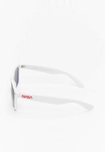 Lunettes de soleil unisexes Mister Tee tendance, blanches