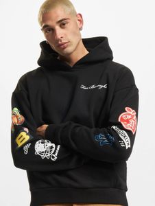 Comoda felpa con cappuccio e cerniera da uomo Mister Tee, 460 g/m² di cotone, nera.