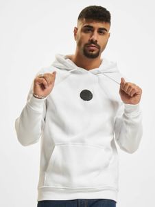 Felpa casual da uomo Mister Tee con cappuccio e coulisse, in cotone, bianca