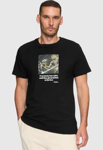 modernes Mister Tee Herren T-Shirt 180 g/m² mit Baumwolle Schwarz