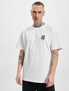 modernes Mister Tee Herren T-Shirt Oversize mit Baumwolle Weiß