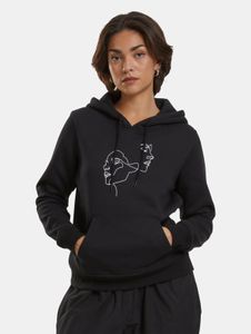 Sweat à capuche femme Comfortable Mister Tee, 300 g/m², 100 % coton, noir