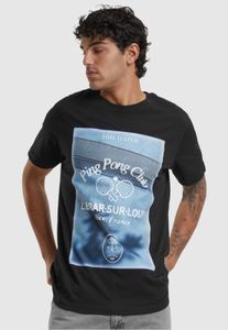 T-shirt homme Mister Tee, style sportif, 200 g/m², en coton noir