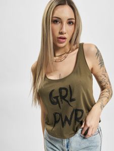 T-shirt femme Mister Tee confortable en coton kaki