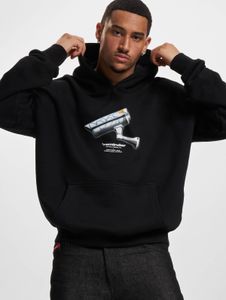 bequemer Mister Tee Herren Hoodie große Kapuze Kapuze 460 g/m² mit Baumwolle Schwarz