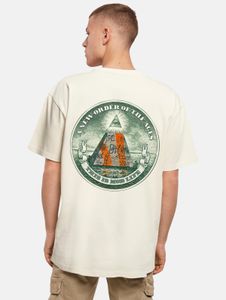 T-shirt homme Mister Tee, style sportif, 240 g/m², en coton beige