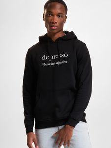 Sudadera con capucha para hombre Casual Mister Tee de algodón, color negro.