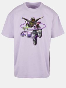 modernes Mister Tee Herren T-Shirt Oversize 240 g/m² mit Baumwolle Violett