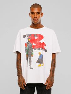 Camiseta deportiva de algodón extragrande para hombre de la marca Mister Tee, color blanco.