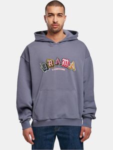 Sweat à capuche Casual Mister Tee pour homme, coupe oversize, 460 g/m², coton, bleu