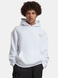 Comfortable Mister Tee men's hoodie with hood, 330 g/m², made of cotton, white