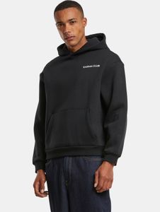 Modern Mister Tee men's hoodie with ribbed cuffs and hood, 330 g/m² cotton, black