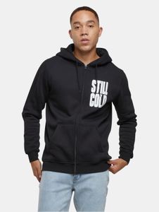 Modern Mister Tee men's hoodie with zip-up hood, 300 g/m² cotton, black