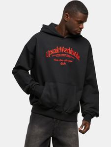 Sweat à capuche Modern Mister Tee pour homme, avec poignets et capuche côtelés, 460 g/m² coton, noir
