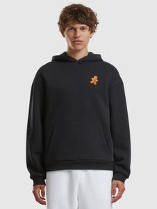 Felpa con cappuccio casual da uomo Mister Tee, 330 g/m², cotone, nera