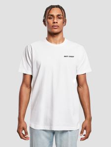 T-shirt con cappuccio da uomo Casual Mister Tee, in pile 200 g/m² con cotone, bianca