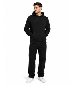 Casual Mister Tee Men's Basic Cotton Hoodie (300 g/m²) – Black
