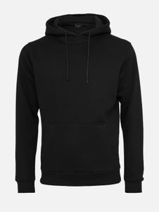 Felpa con cappuccio casual da uomo Mister Tee, 300 g/m², cotone, nera