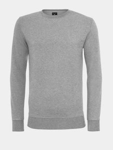 Felpa casual da uomo Mister Tee, 240 g/m², cotone, grigia