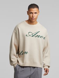Sweat-shirt beige moderne Another Cotton Lab pour homme