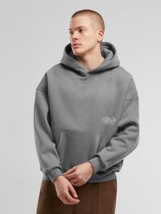 Sweat à capuche confortable Another Cotton Lab pour homme, en coton gris.