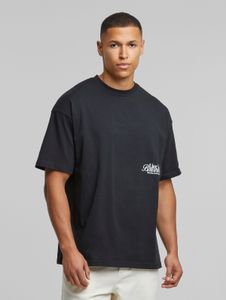 T-shirt casual da uomo Another Cotton Lab in cotone, nera