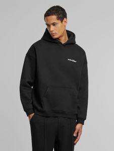 Comoda felpa con cappuccio da uomo Another Cotton Lab in cotone, nera