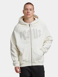 modern PEQUS men's hoodie with cotton, white