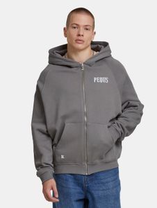 Sweat à capuche confortable PEQUS pour homme, en coton gris