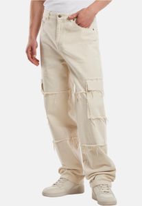 Jean décontracté Karl Kani pour homme en coton blanc