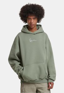 Cómoda sudadera con capucha para hombre de Karl Kani con puños y capucha acanalados, hecha de algodón, verde