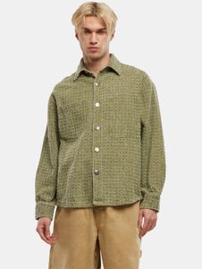 Casual Another Cotton Lab unisex polo shirt with drawstring, ribbed cuffs, and cotton, green