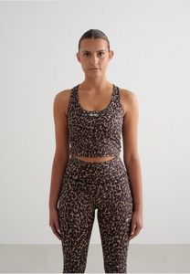 Bralette elástico moderno para mujer de la marca aim'n, color marrón.