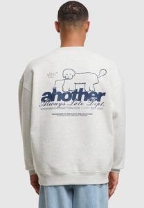 Soft Another Cotton Lab Men's Sweatshirt with Ribbed Cuffs, Grey