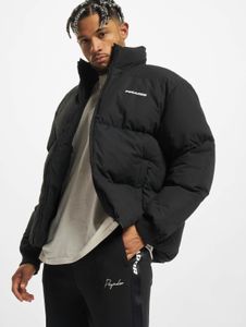 Casual PEGADOR men's jacket, zip-up, oversize, black