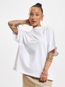 T-shirt moderne PEGADOR pour femme, en coton blanc